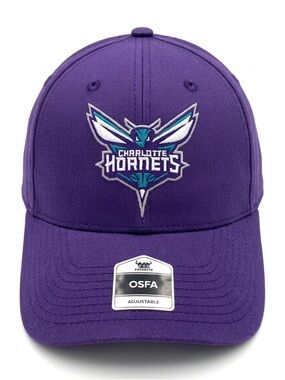 Charlotte Hornets Fan Favorite NBA Cap Adjustable Purple OSFA ONE SIZE - NEW